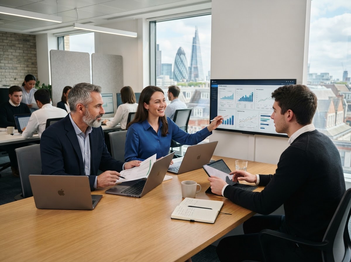 Xelmerot AI analysts reviewing adaptive risk models on screen