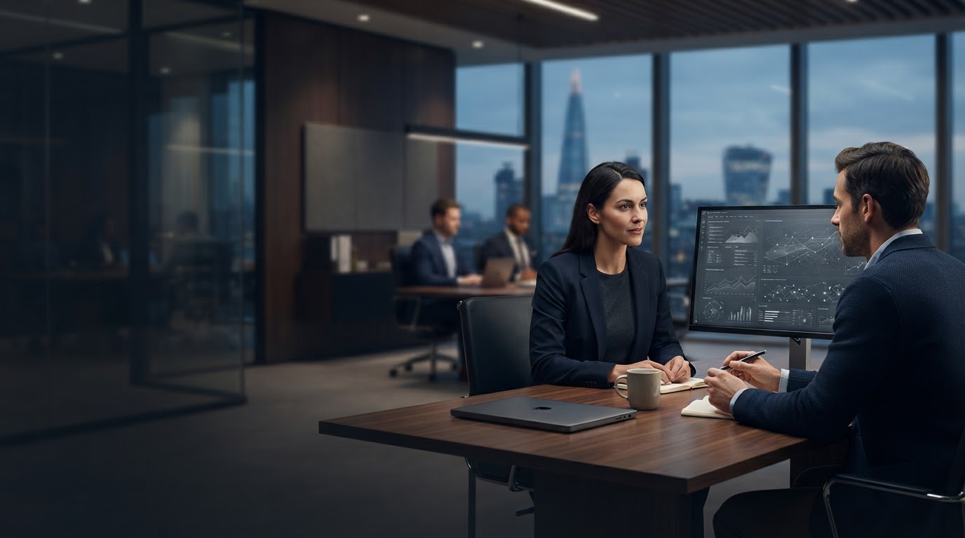 Xelmerot AI adaptive trading analytics interface displayed on a workstation